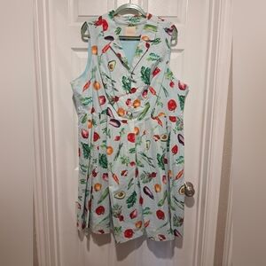Modcloth It’s an Inspired Taste Dress in Vegetables 3X